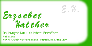 erzsebet walther business card