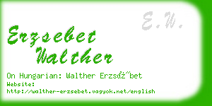 erzsebet walther business card